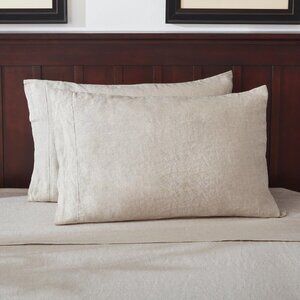 Pure Linen Pillowcases French Natural Linen Flax Bedding 20x30 inches